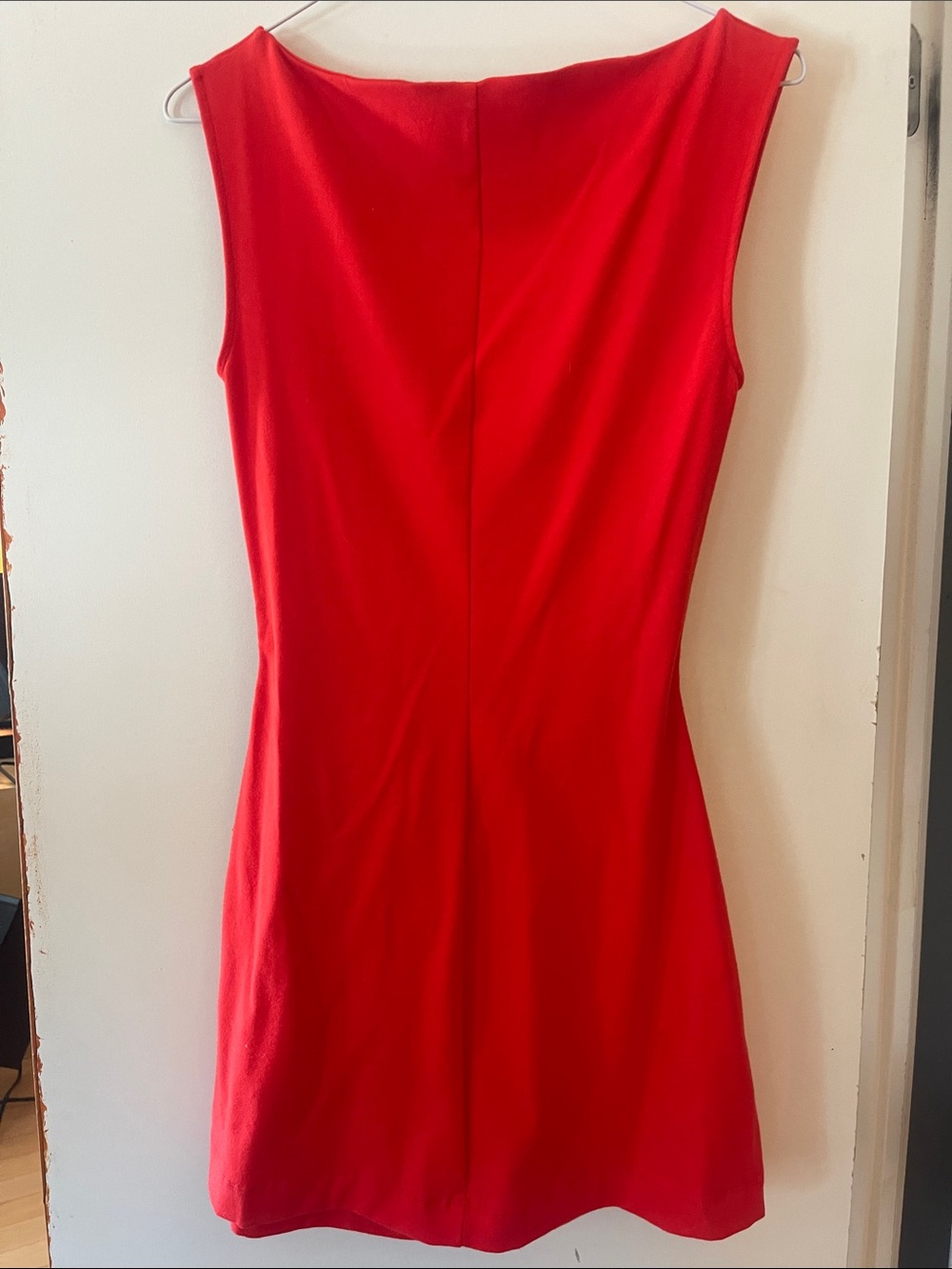 Sleeveless Bodycon Mini Dress in Bright Red - Picture 6 of 6